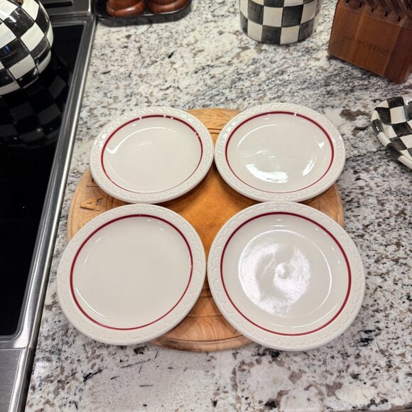 4 1950's Restaurant Bread and Butter Plates - Picture 5 of 11